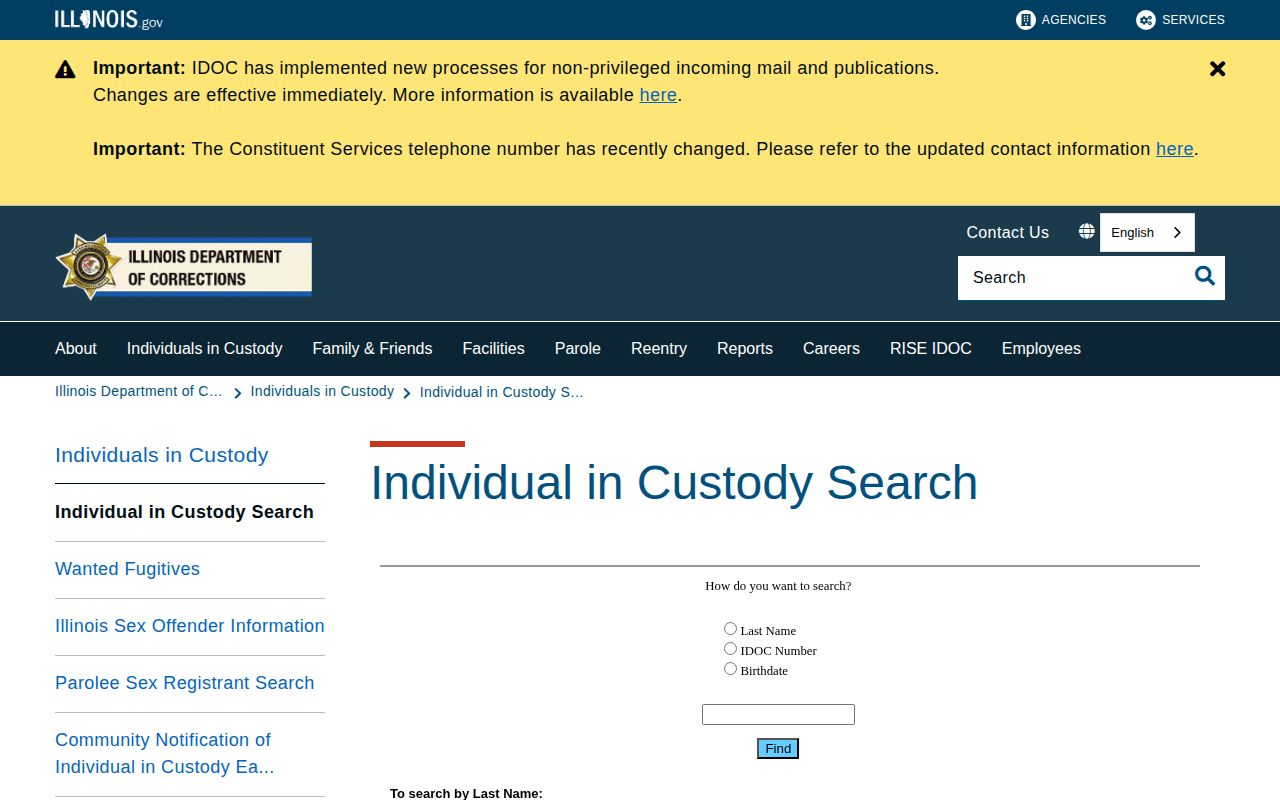 Greene County Illinois state custody offender record search
