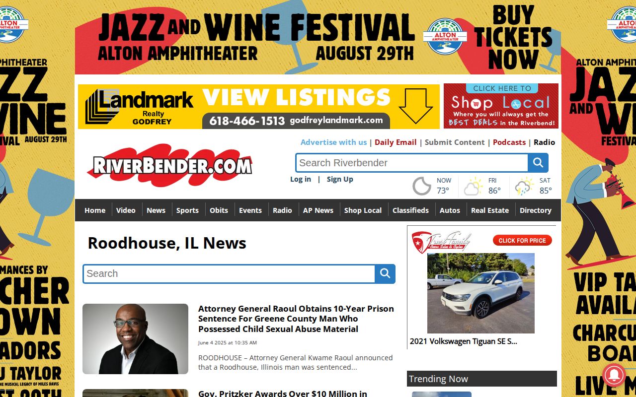 Roodhouse Illinois and Greene County regional news source for dated arrest and booking coverage